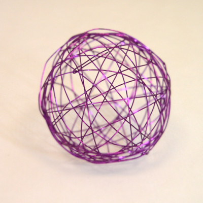 6 pelotes métal violet