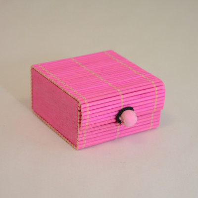 6 boites à secrets fuchsia