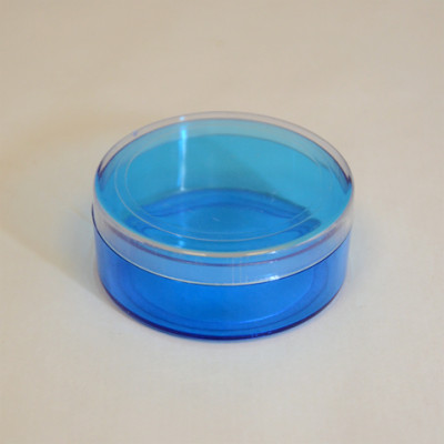 Boite ronde plexi turquoise