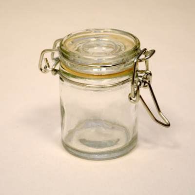 Pot/bocal en verre fermeture métal