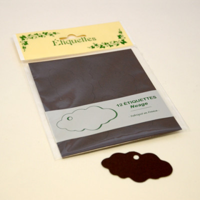 12 étiquettes nuage vitamine chocolat
