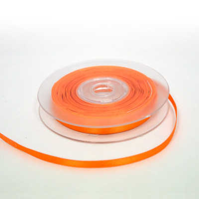 Ruban satin 6 mm x 25 m orange