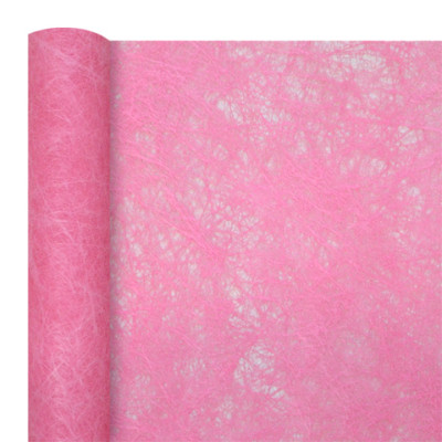 Chemin de table chrysalide rose