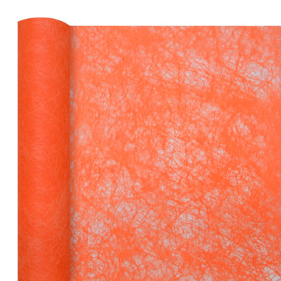 Chemin de table chrysalide orange