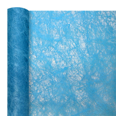 Chemin de table chrysalide turquoise