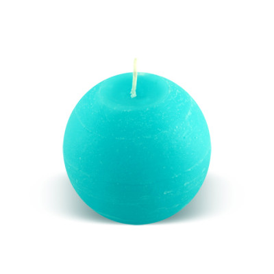 Bougie boule 15h turquoise