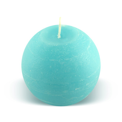 Bougie boule  25h turquoise