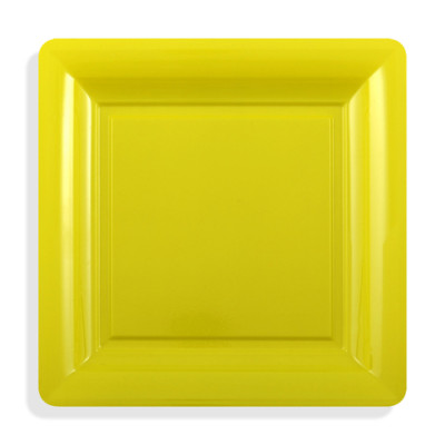 12 assiettes carrées MM  chartreuse