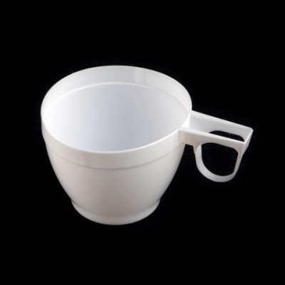 40 tasses expresso 8 cl plastique opaque blanc