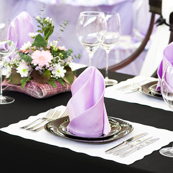 Décoration de table pour un mariage
