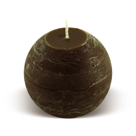 Bougie boule 25h chocolat