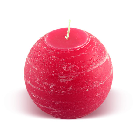 Bougie boule 25h fuchsia