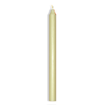 Bougie flambeau écru