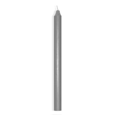 Bougie flambeau gris