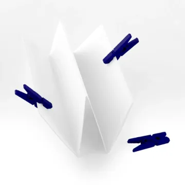 24 pinces à linge en bois bleu marine