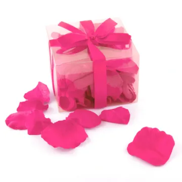 Boite de 100 pétales de rose fuchsia