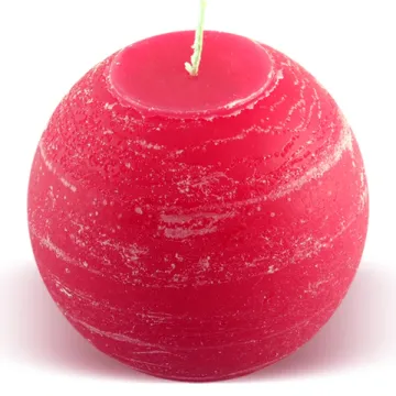 Bougie boule 50h fuchsia