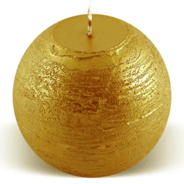Bougie boule 50h or
