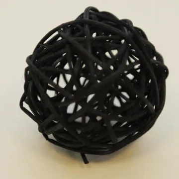6 boules de déco noir