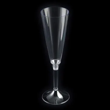 20 contenants flûtes à champagne à clipser transparent