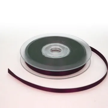 Ruban satin 6 mm x 25 m bordeaux