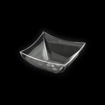 25 coupelles "carrées" - 95 cc transparent