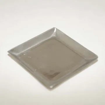 Plat à bougie carré