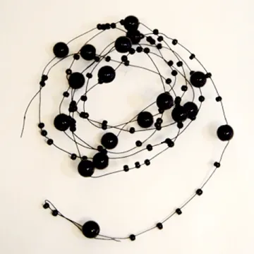 Guirlande de perles noir