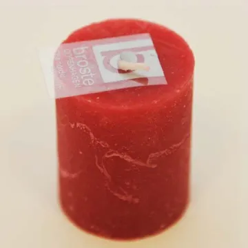 Bougie bouchon rouge foncé