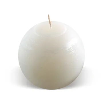 Bougie boule 25h blanc