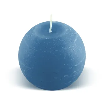 Bougie boule 25h bleu nordique