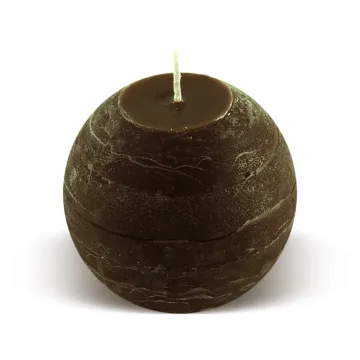 Bougie boule 25h chocolat