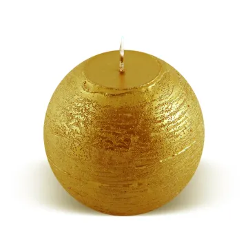Bougie boule 25h or