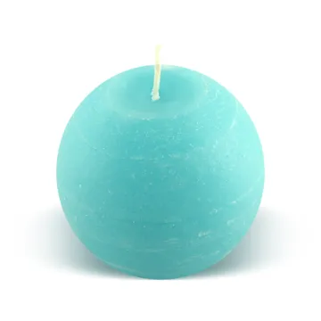 Bougie boule 25h turquoise