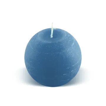 Bougie boule 15h bleu nordique